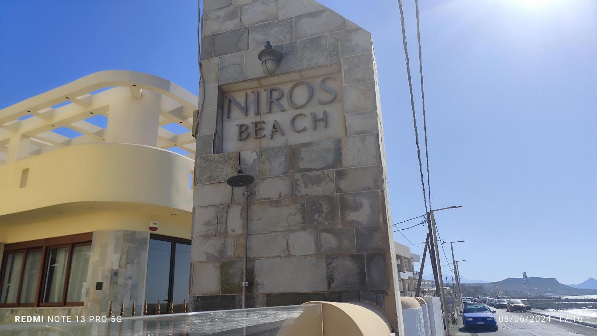 Niros Beachfront Aparthotel Kokkini Hani Kültér fotó